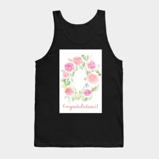 Congratulations Watercolor Card | greeting cards Tank Top